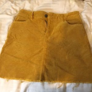 Mustard yellow skirt